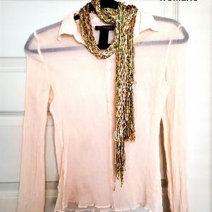 Kenneth Cole Sheer Dress Top